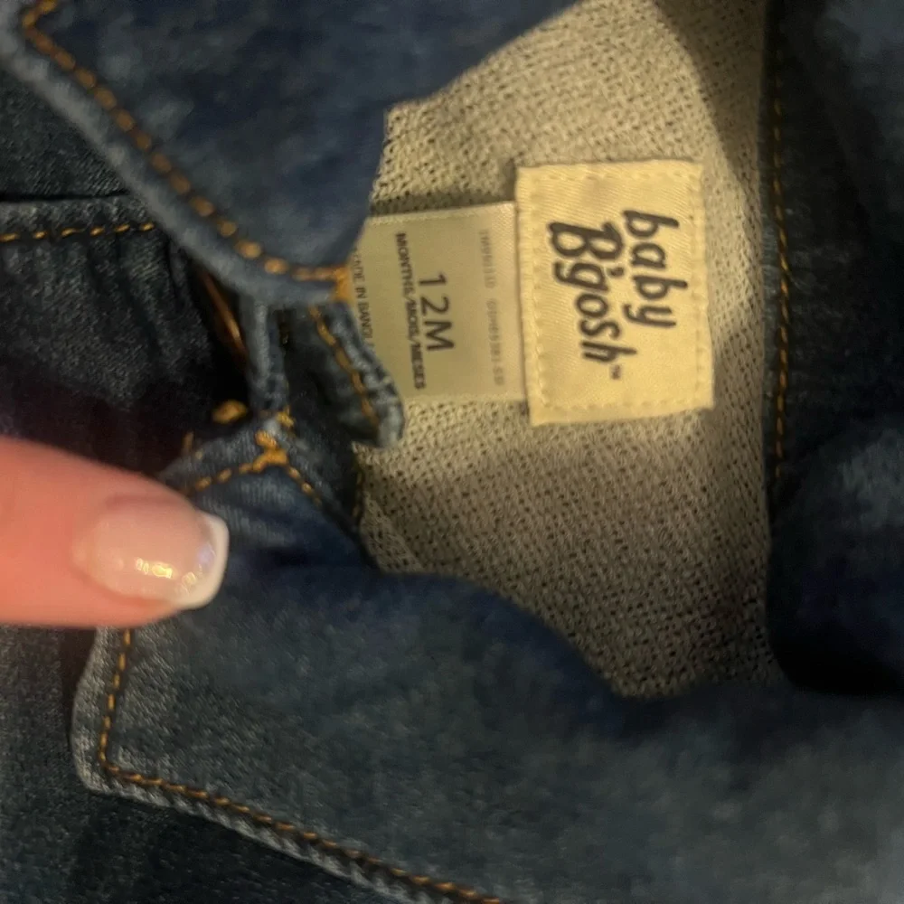 Baby Gap black Mickey joggers and Denim Jacket